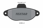 2143602 Sada brzdových destiček, kotoučová brzda epad TEXTAR