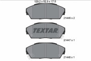 2144601 Sada brzdových destiček, kotoučová brzda TEXTAR