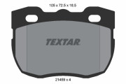 2145901 Sada brzdových destiček, kotoučová brzda TEXTAR