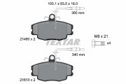 89011100 Souprava brzd, kotoučová brzda BrakeBox, Pad and Disc Kit TEXTAR