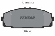 2146801 Sada brzdových destiček, kotoučová brzda TEXTAR