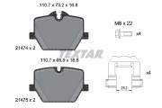 2147401 Sada brzdových destiček, kotoučová brzda epad TEXTAR