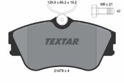 2147902 Sada brzdových destiček, kotoučová brzda epad TEXTAR