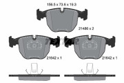 2148602 Sada brzdových destiček, kotoučová brzda epad TEXTAR