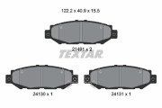 2149101 Sada brzdových destiček, kotoučová brzda TEXTAR