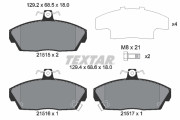 2151503 Sada brzdových destiček, kotoučová brzda TEXTAR