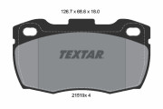 2151901 Sada brzdových destiček, kotoučová brzda epad TEXTAR