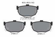 2155301 Sada brzdových destiček, kotoučová brzda TEXTAR