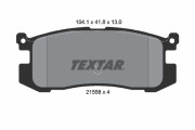 2155801 Sada brzdových destiček, kotoučová brzda TEXTAR