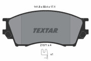 2157101 Sada brzdových destiček, kotoučová brzda TEXTAR