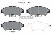 2160101 Sada brzdových destiček, kotoučová brzda TEXTAR