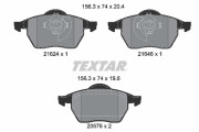 2162402 Sada brzdových destiček, kotoučová brzda epad TEXTAR