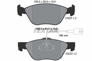 2163702 Sada brzdových destiček, kotoučová brzda epad TEXTAR