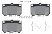 2165404 Sada brzdových destiček, kotoučová brzda epad TEXTAR