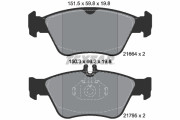 2166404 Sada brzdových destiček, kotoučová brzda epad TEXTAR