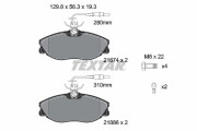 2167403 Sada brzdových destiček, kotoučová brzda epad TEXTAR