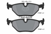 2169181 Sada brzdových destiček, kotoučová brzda Lightweight Technology TEXTAR