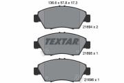 2169401 Sada brzdových destiček, kotoučová brzda TEXTAR
