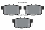 2171901 Sada brzdových destiček, kotoučová brzda epad TEXTAR