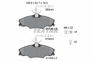 2172402 Sada brzdových destiček, kotoučová brzda epad TEXTAR