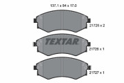 2172501 Sada brzdových destiček, kotoučová brzda TEXTAR