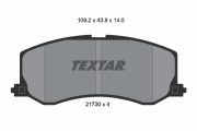 2173001 Sada brzdových destiček, kotoučová brzda TEXTAR