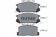 2175901 Sada brzdových destiček, kotoučová brzda TEXTAR