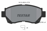2179101 Sada brzdových destiček, kotoučová brzda TEXTAR