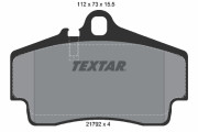 2179203 Sada brzdových destiček, kotoučová brzda TEXTAR