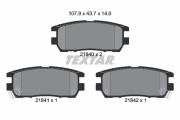 2184002 Sada brzdových destiček, kotoučová brzda TEXTAR