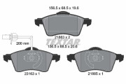 2188501 Sada brzdových destiček, kotoučová brzda epad TEXTAR