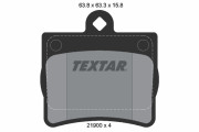2190003 Sada brzdových destiček, kotoučová brzda epad TEXTAR