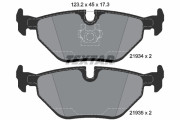 2193481 Sada brzdových destiček, kotoučová brzda Lightweight Technology TEXTAR