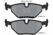 2193402 Sada brzdových destiček, kotoučová brzda epad TEXTAR