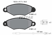 2198003 Sada brzdových destiček, kotoučová brzda epad TEXTAR