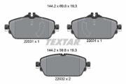 2203101 Sada brzdových destiček, kotoučová brzda epad TEXTAR