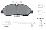 2203401 Sada brzdových destiček, kotoučová brzda epad TEXTAR