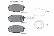 2205203 Sada brzdových destiček, kotoučová brzda epad TEXTAR