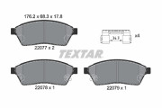 2207701 Sada brzdových destiček, kotoučová brzda epad TEXTAR