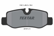 2210101 Sada brzdových destiček, kotoučová brzda epad TEXTAR