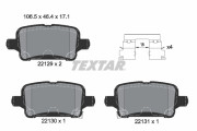 2212901 Sada brzdových destiček, kotoučová brzda epad TEXTAR