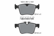 2214103 Sada brzdových destiček, kotoučová brzda epad TEXTAR
