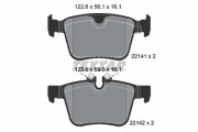 2214101 Sada brzdových destiček, kotoučová brzda TEXTAR