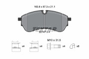 2214701 Sada brzdových destiček, kotoučová brzda epad TEXTAR