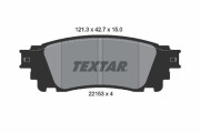 2215301 Sada brzdových destiček, kotoučová brzda TEXTAR