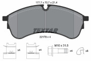 2217801 Sada brzdových destiček, kotoučová brzda epad TEXTAR