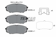 2237801 Sada brzdových destiček, kotoučová brzda epad TEXTAR