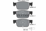 2238301 Sada brzdových destiček, kotoučová brzda epad TEXTAR
