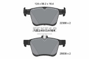 2238801 Sada brzdových destiček, kotoučová brzda TEXTAR