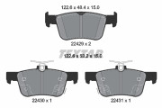 2242901 Sada brzdových destiček, kotoučová brzda epad TEXTAR
